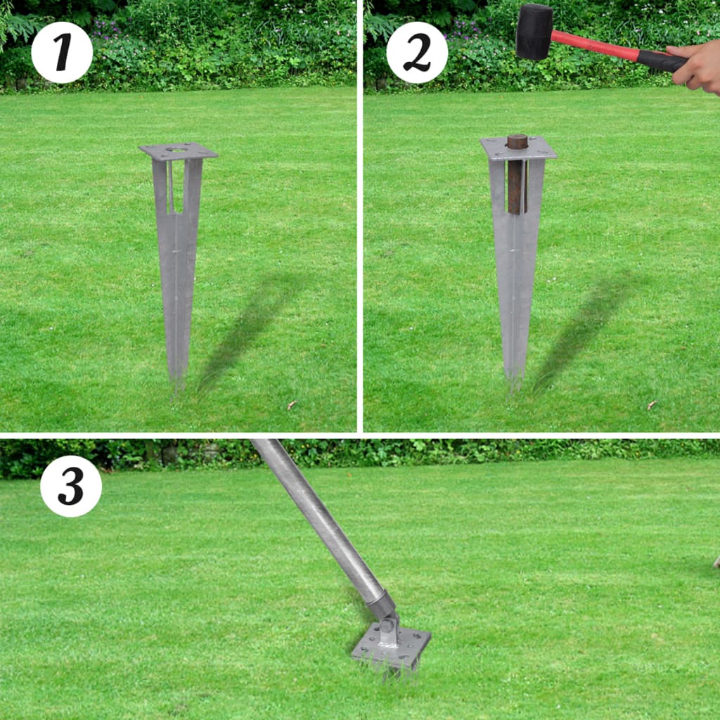 Recinzione a Rete con Pali e Spuntoni Acciaio Zincato 25x1,5 m - homemem39