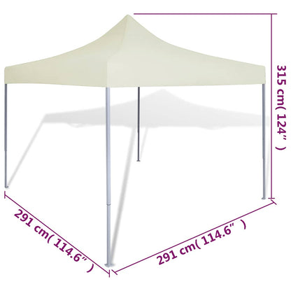 Tenda Pieghevole Crema 3 x 3 m - homemem39