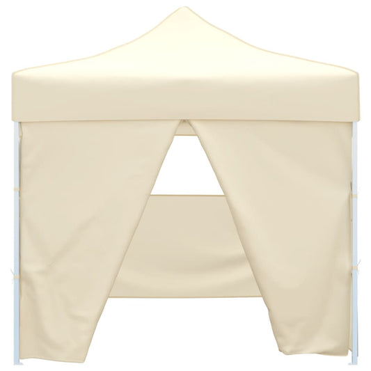 Tenda Pieghevole Crema 3 x 3 m con 4 Pareti - homemem39
