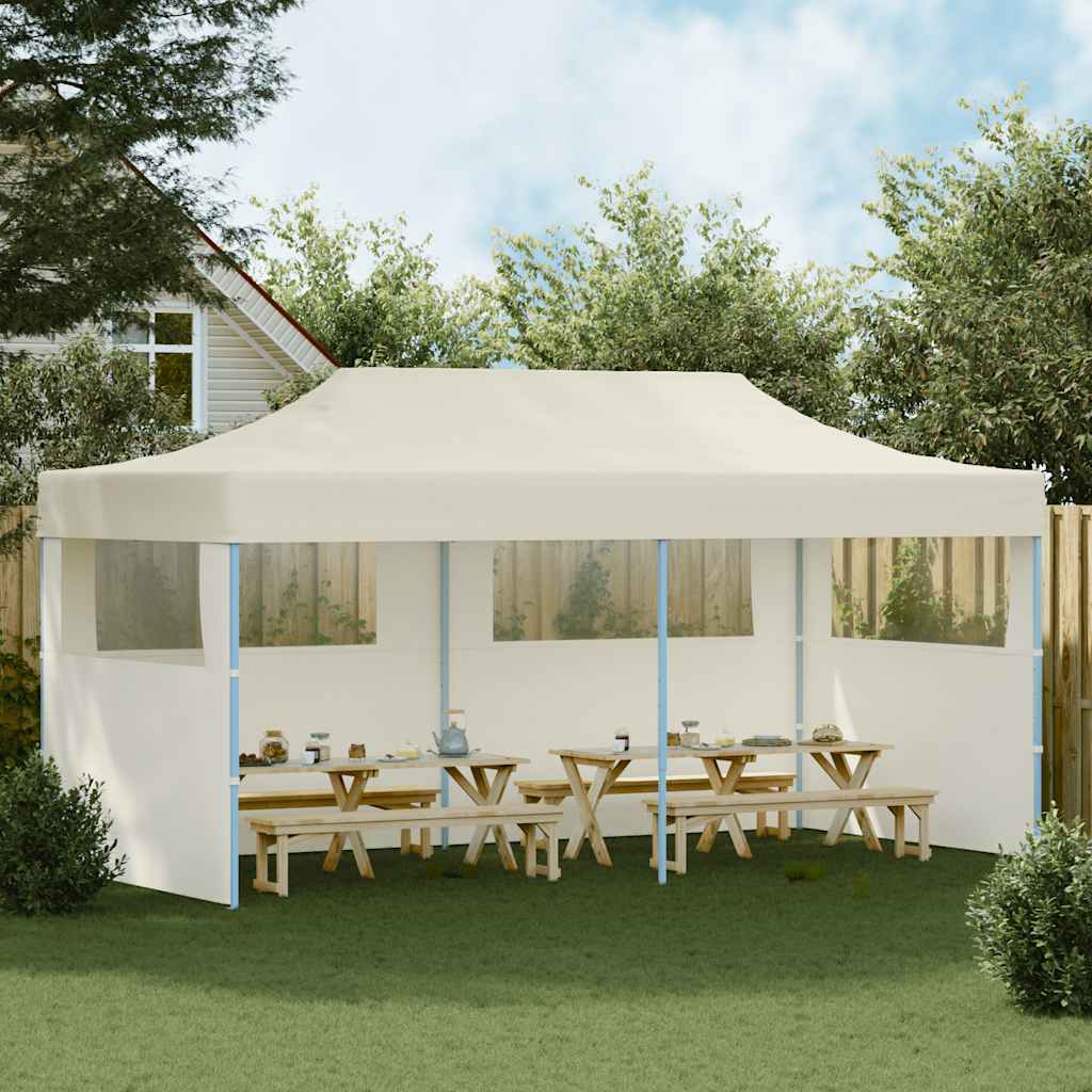 Tenda per Feste Pop-Up Pieghevole Crema 3 x 6 m - homemem39