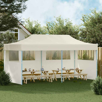 Tenda per Feste Pop-Up Pieghevole Crema 3 x 6 m