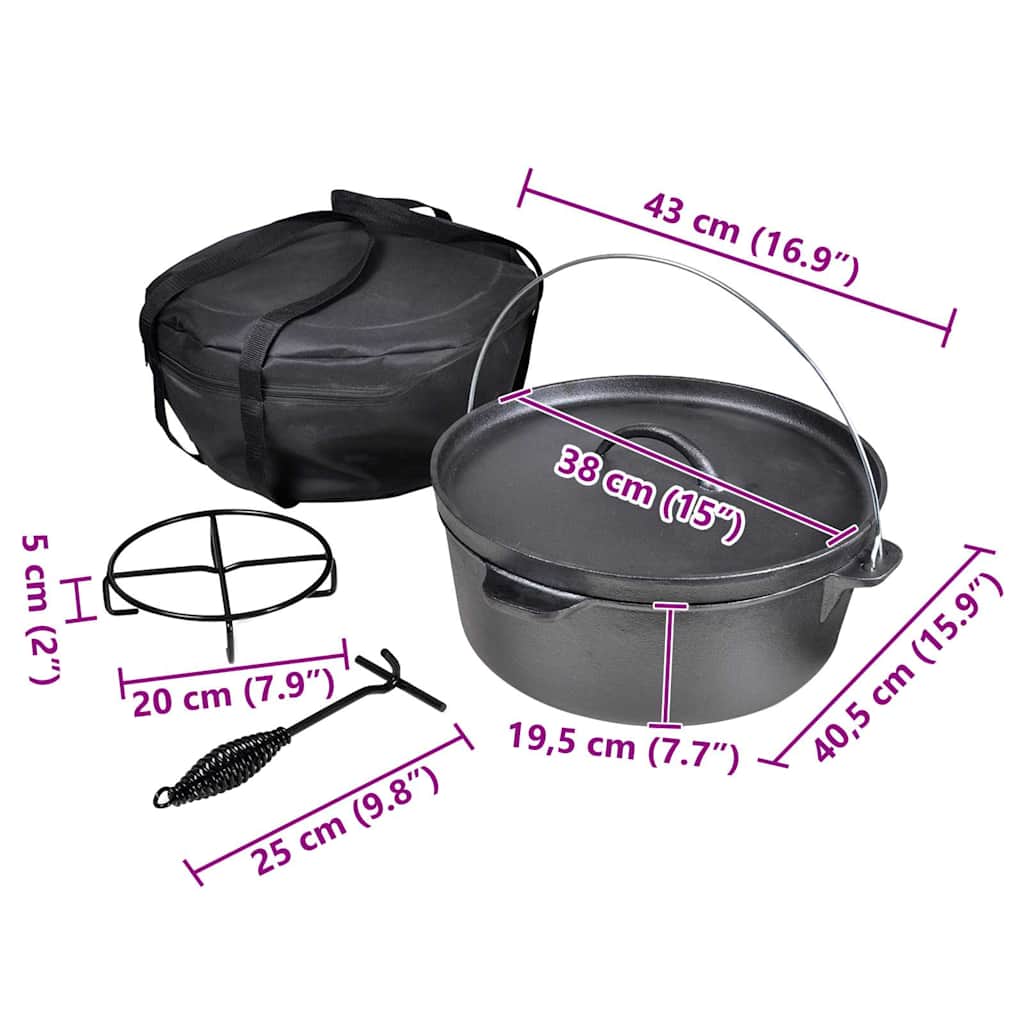 Forno olandese 11,3 L con accessori inclusi