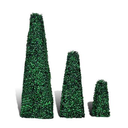 Set Piramidi in Bosso Artificiale 3 pz Topiaria | homemem39