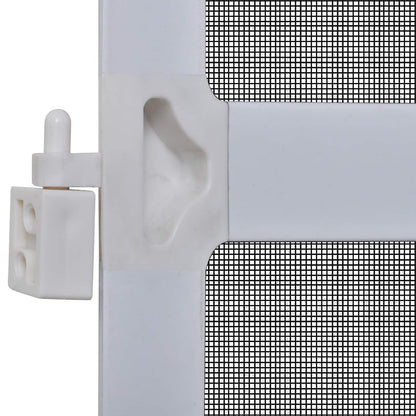 Schermo Insetti a Battente Bianco e Nero 100 x 215 cm | homemem39