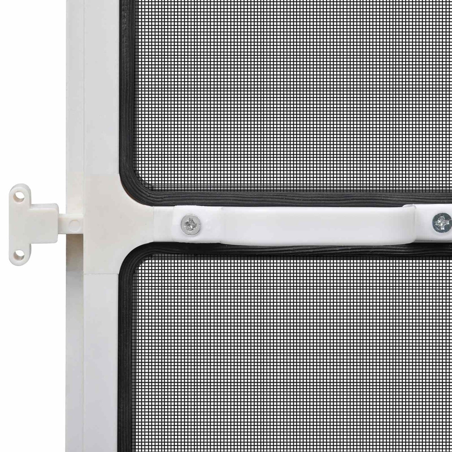 Schermo Insetti a Battente Bianco e Nero 100 x 215 cm | homemem39