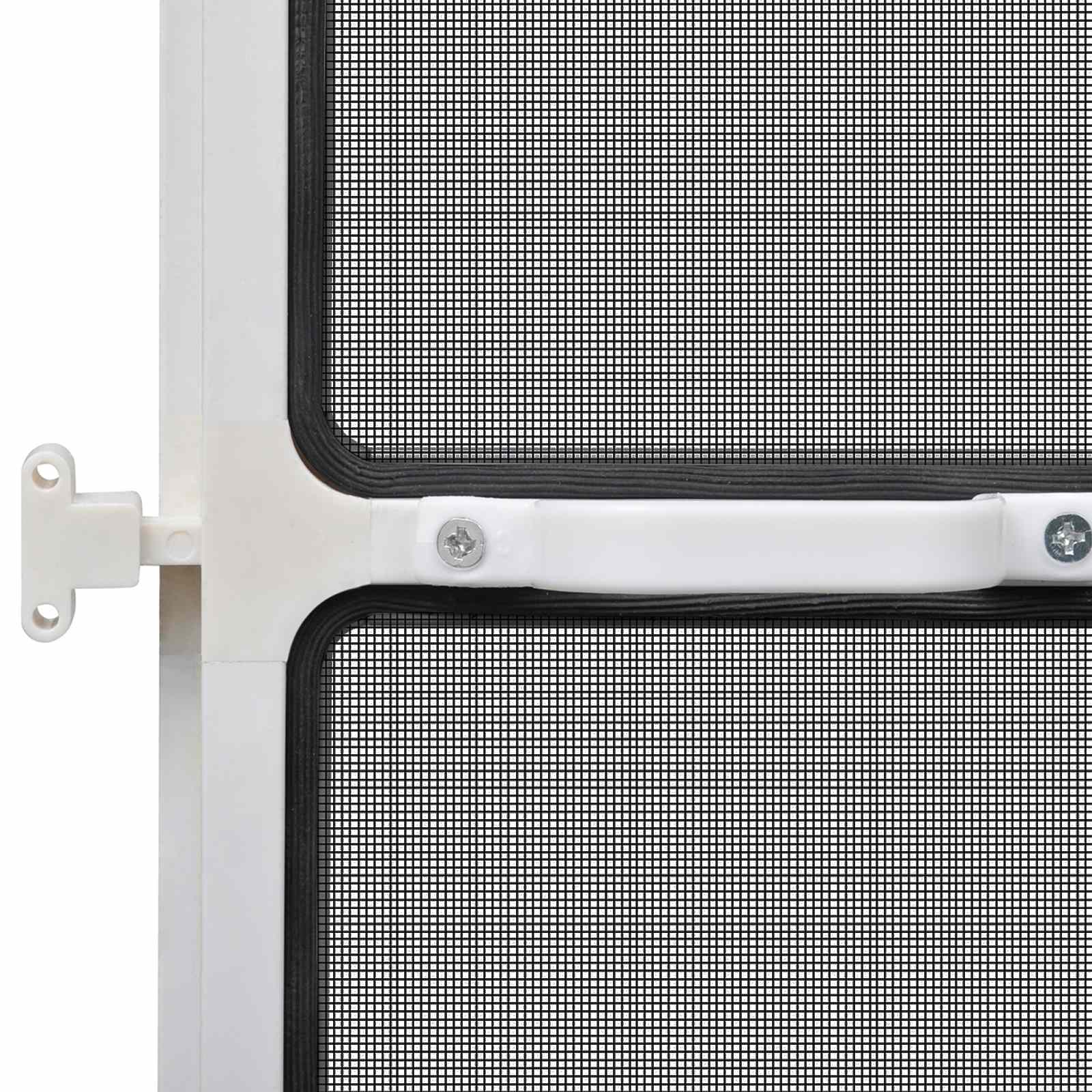 Schermo Insetti a Battente Bianco e Nero 100 x 215 cm | homemem39