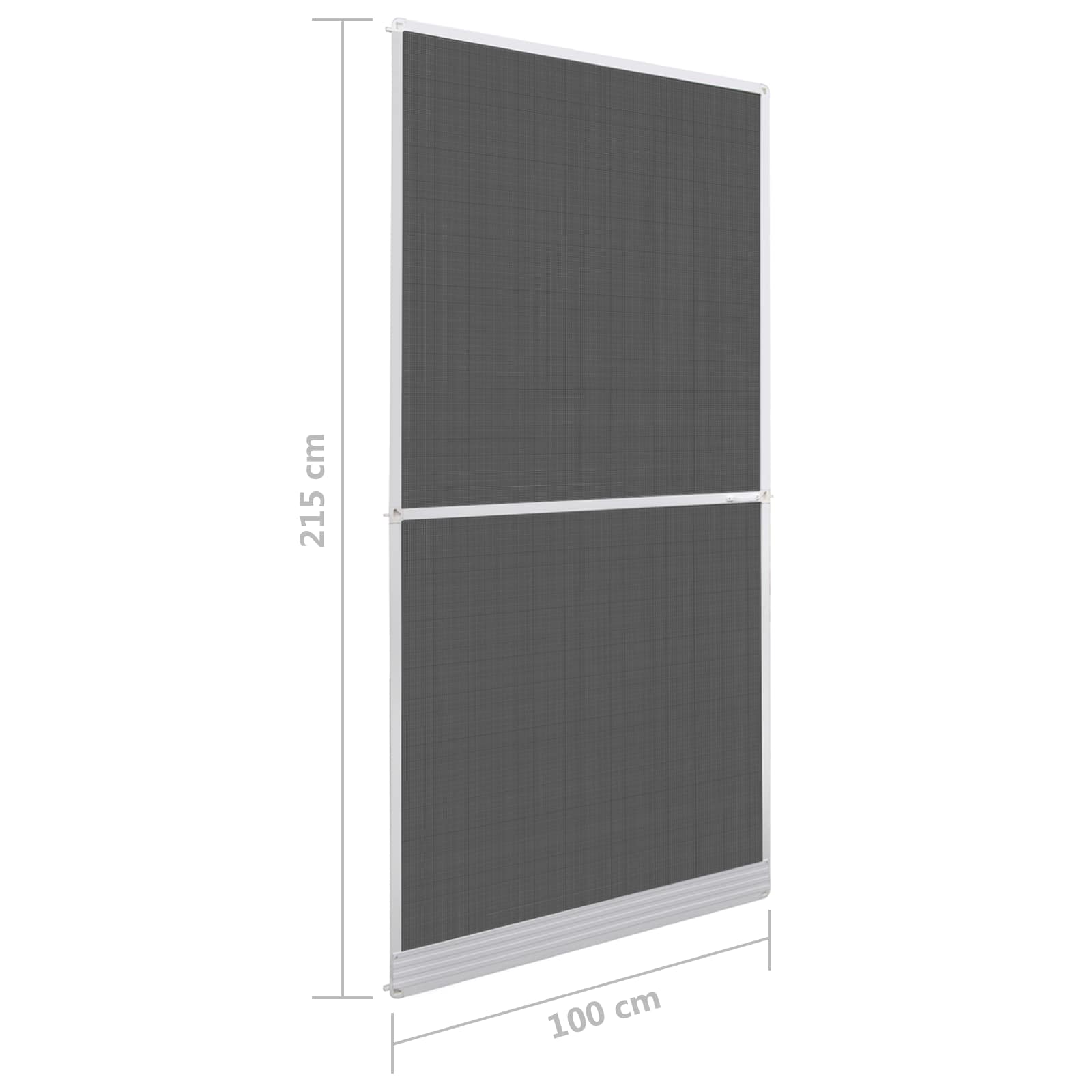 Schermo Insetti a Battente Bianco e Nero 100 x 215 cm | homemem39