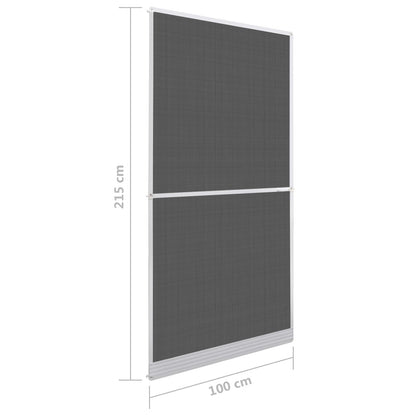 Schermo Insetti a Battente Bianco e Nero 100 x 215 cm | homemem39