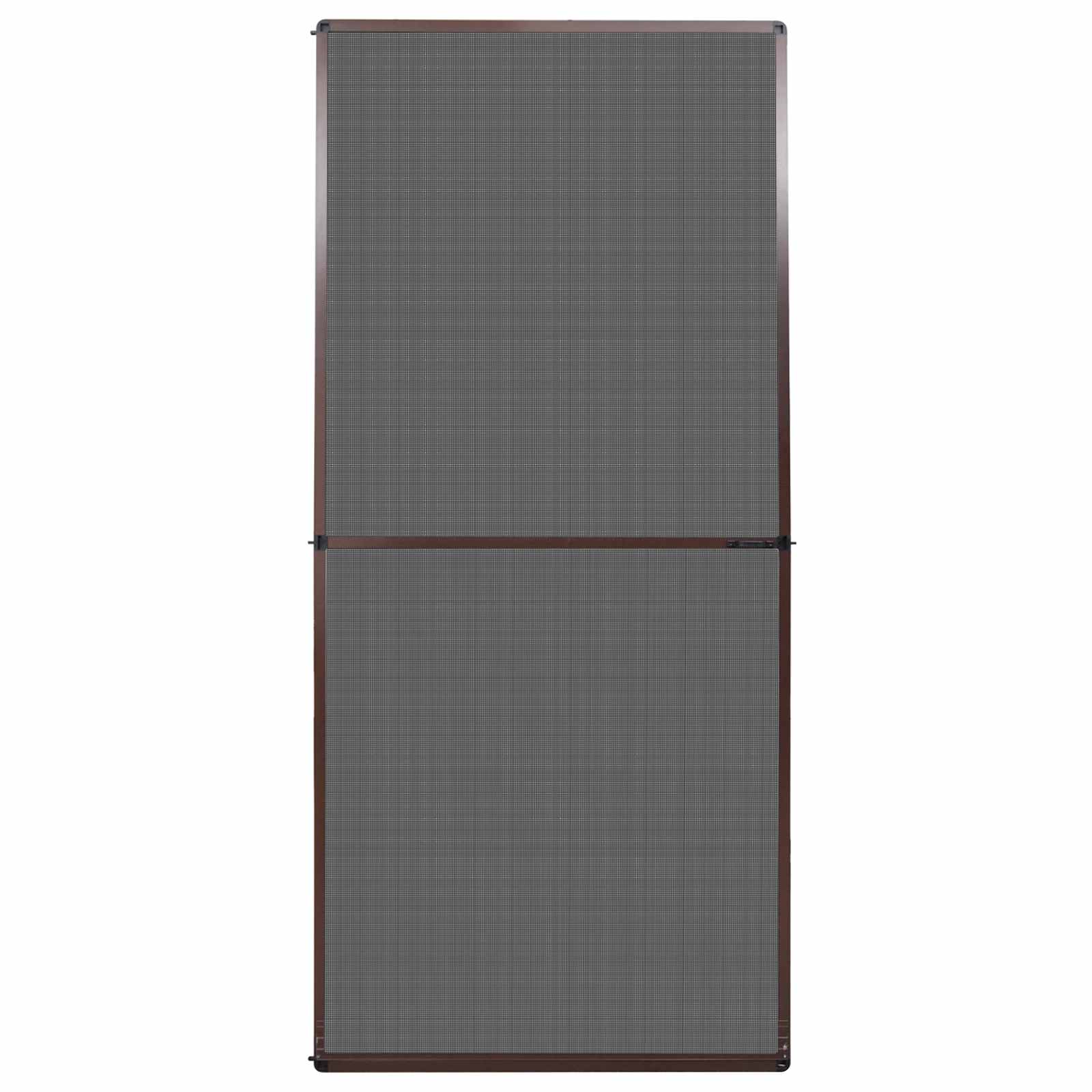 Schermo Insetti a Battente Marrone e Nero 100 x 215 cm | homemem39