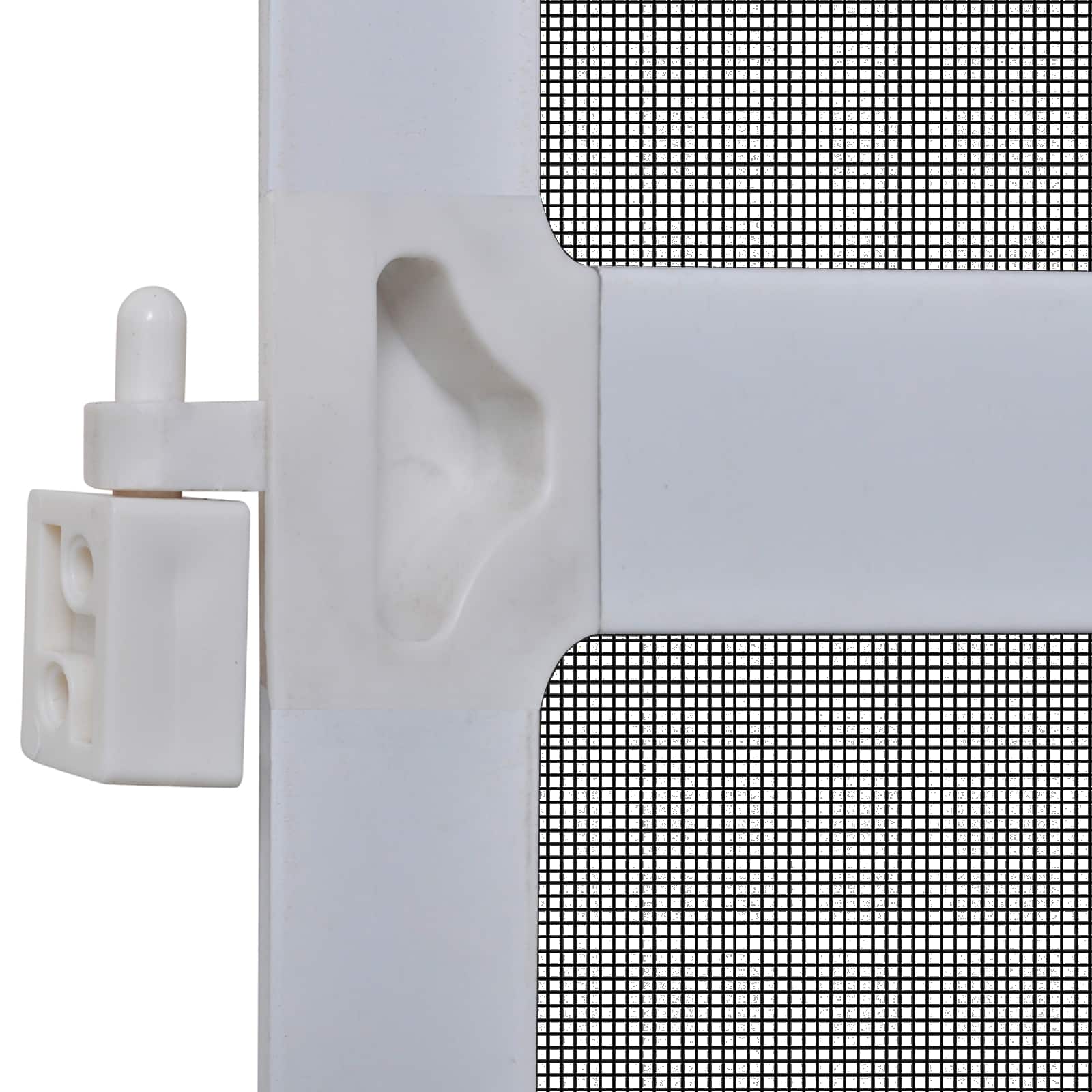 Schermo Insetti a Battente Bianco e Nero 120 x 240 cm | homemem39