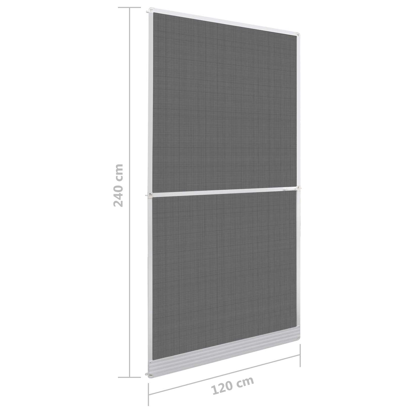 Schermo Insetti a Battente Bianco e Nero 120 x 240 cm | homemem39