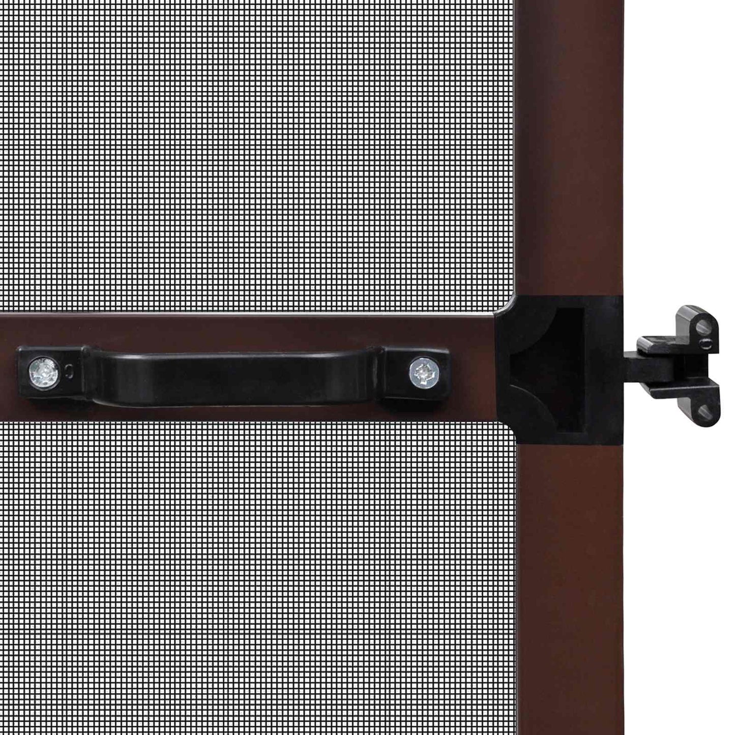 Schermo Insetti a Battente Marrone e Nero 120 x 240 cm | homemem39
