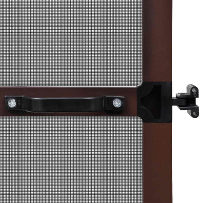 Schermo Insetti a Battente Marrone e Nero 120 x 240 cm | homemem39