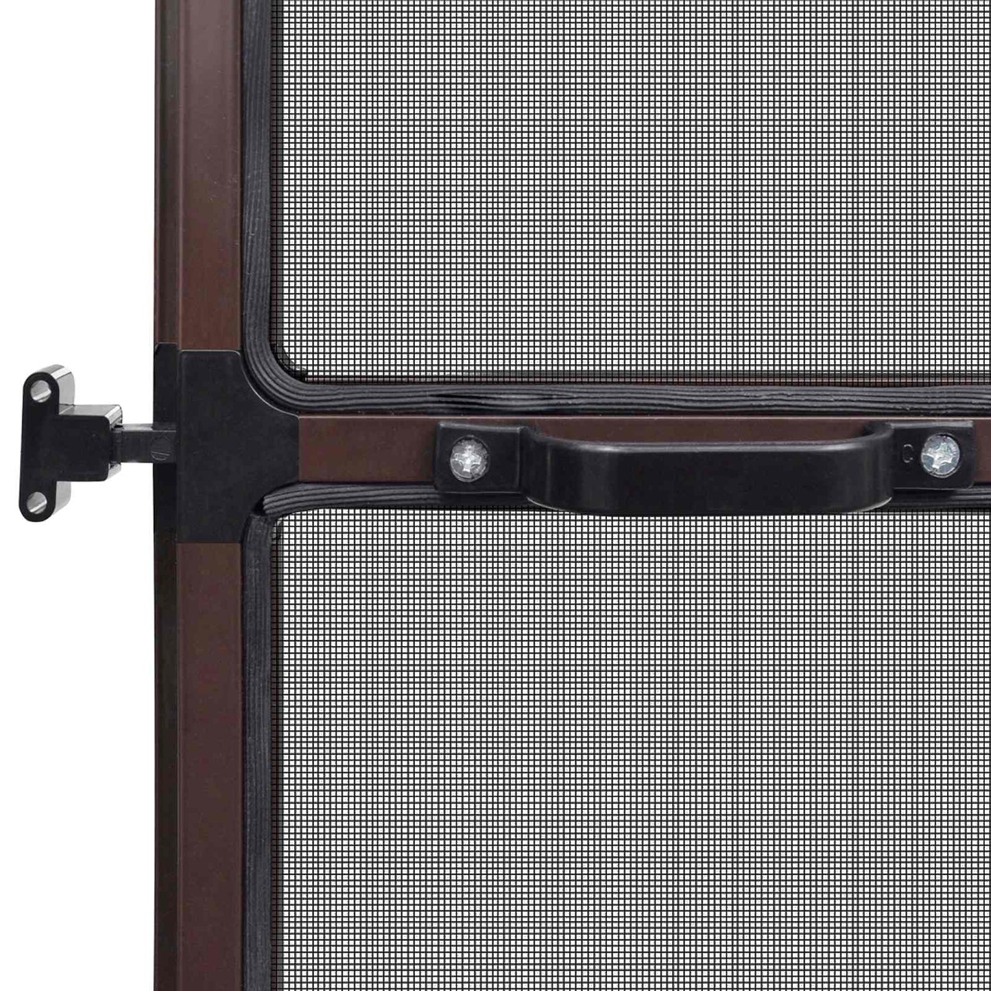 Schermo Insetti a Battente Marrone e Nero 120 x 240 cm | homemem39