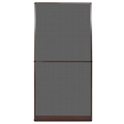 Zanzariera con Cardini per Porte Marrone 120 x 240 cm - homemem39