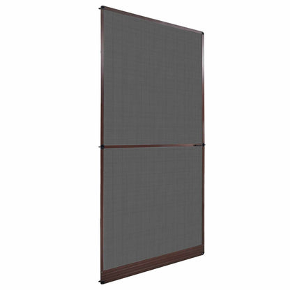 Schermo Insetti a Battente Marrone e Nero 120 x 240 cm | homemem39