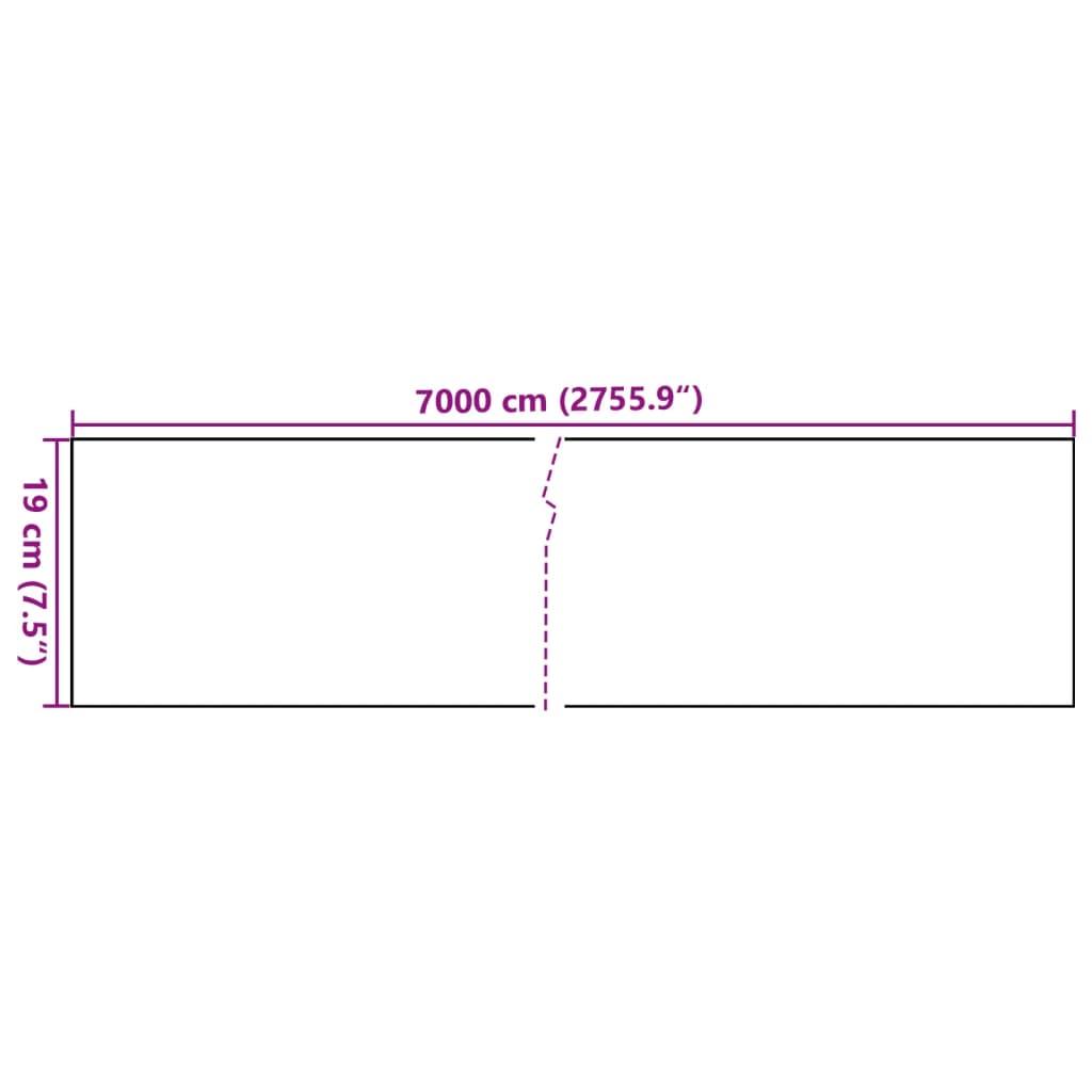 Recinzione Frangivento da Giardino PVC 70x0,19 m Verde - homemem39