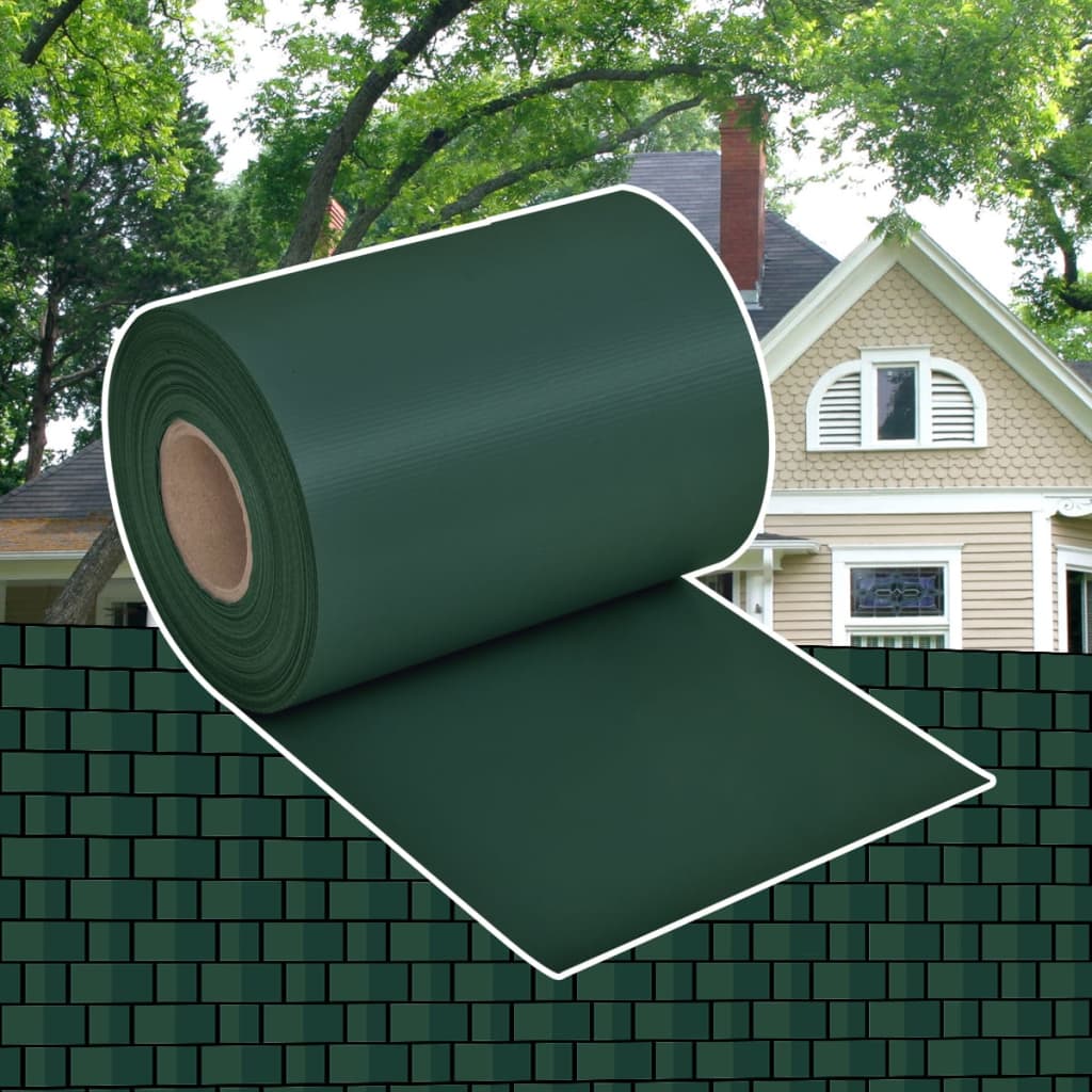 Recinzione Frangivento da Giardino PVC 70x0,19 m Verde - homemem39