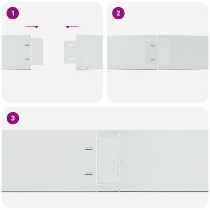 Set 5 pz Bordo prato flessibile in acciaio galvanizzato 100 x 14 cm | homemem39
