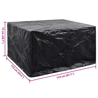 Copertura per Mobili da Giardino con 8 Occhielli 172x113x73 cm - homemem39