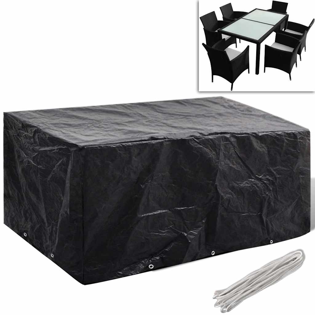 Copertura per Mobili da Giardino con 8 Occhielli 240x140x90 cm | homemem39