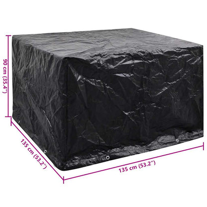 Copertura per Mobili da Giardino con 8 Occhielli 135x135x90 cm - homemem39