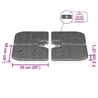 Base per Ombrellone Portatile Riempibile con Sabbia/Acqua 60 L - homemem39