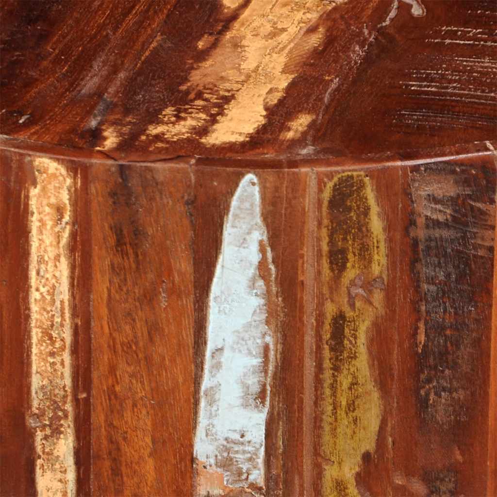 Tavolino da Salotto in Legno Massello di Recupero Rotondo | homemem39
