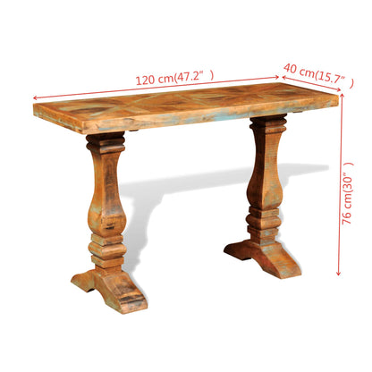 Tavolo Consolle in Legno Massello Recuperato | homemem39