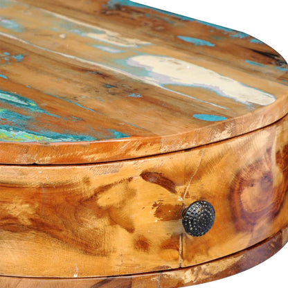 Scrivania in Legno Massello di Recupero con Gambe in Ferro - homemem39