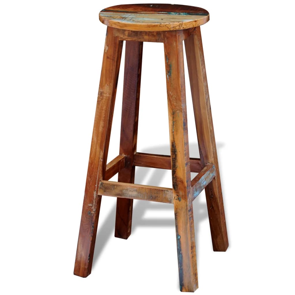 Bar Stool in Solid Reclaimed Wood