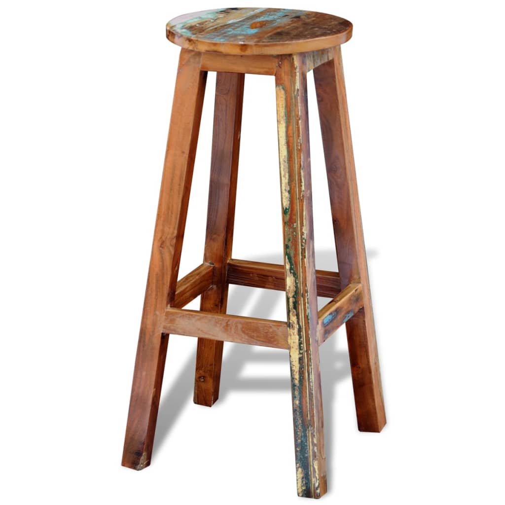 Bar Stool in Solid Reclaimed Wood