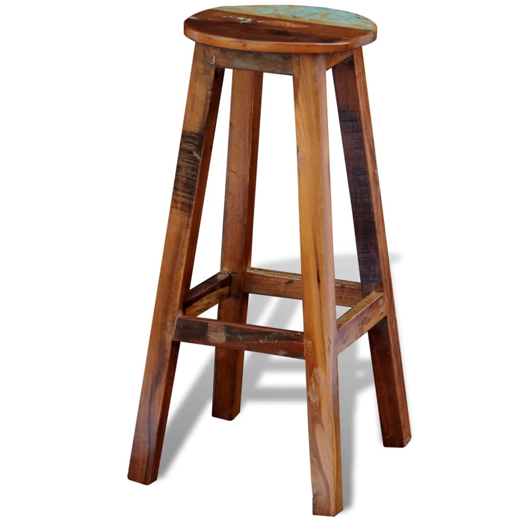 Bar Stool in Solid Reclaimed Wood