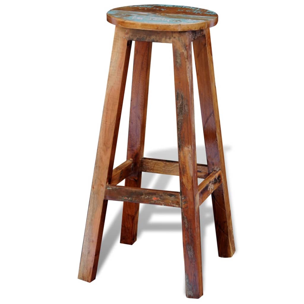 Bar Stool in Solid Reclaimed Wood