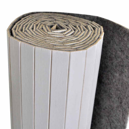 Pannello Divisore per la Stanza in Bambù Bianco 250x165 cm - homemem39