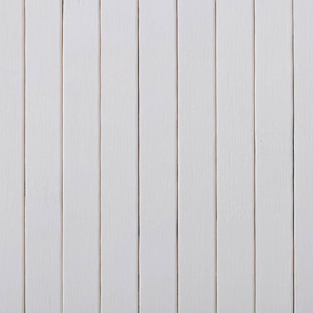 Pannello Divisore per la Stanza in Bambù Bianco Larghezza 250 cm Altezza 165 cm | homemem39