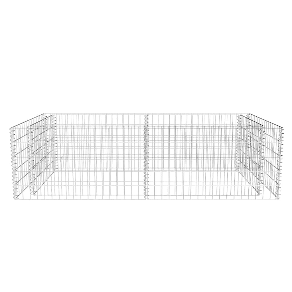 Gabbione Fioriera in Acciaio Zincato 180x90x50 cm | homemem39