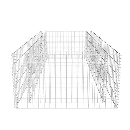 Gabbione Fioriera in Acciaio Zincato 180x90x50 cm | homemem39