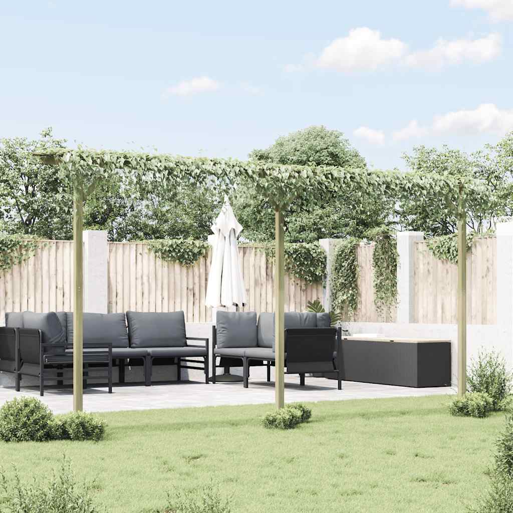 Pergolato da Giardino 410x40x203 cm in Legno | homemem39