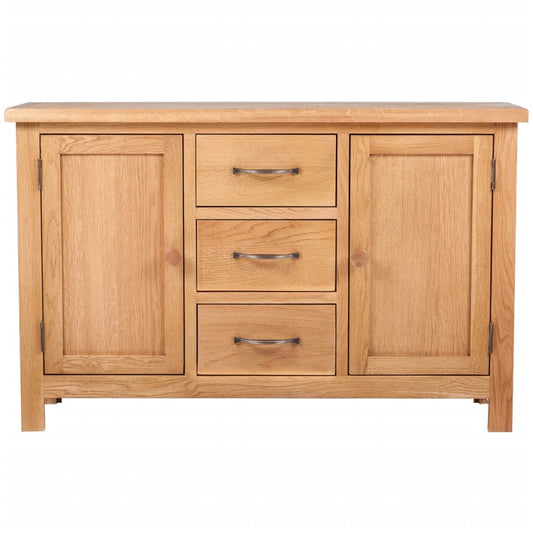 Credenza con 3 Cassetti 110x33,5x70 cm in Massello di Rovere