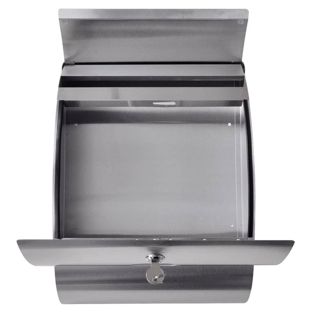 Casetta della Posta Doppia con Supporto in Acciaio Inox | homemem39