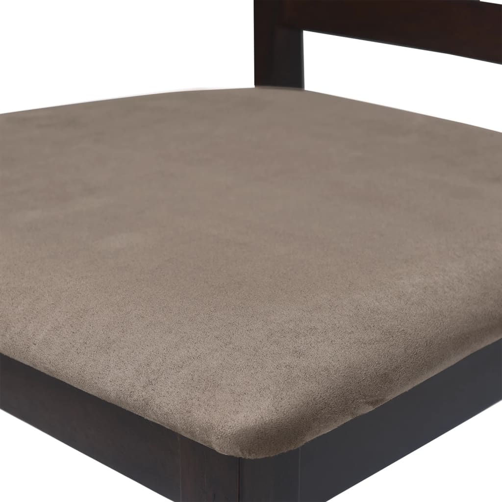 Sgabelli da Bar 2 pz Marroni in Tessuto - homemem39