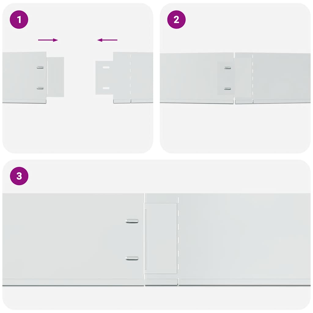 Set 15 pz Bordo prato flessibile in acciaio galvanizzato 100 x 14 cm | homemem39
