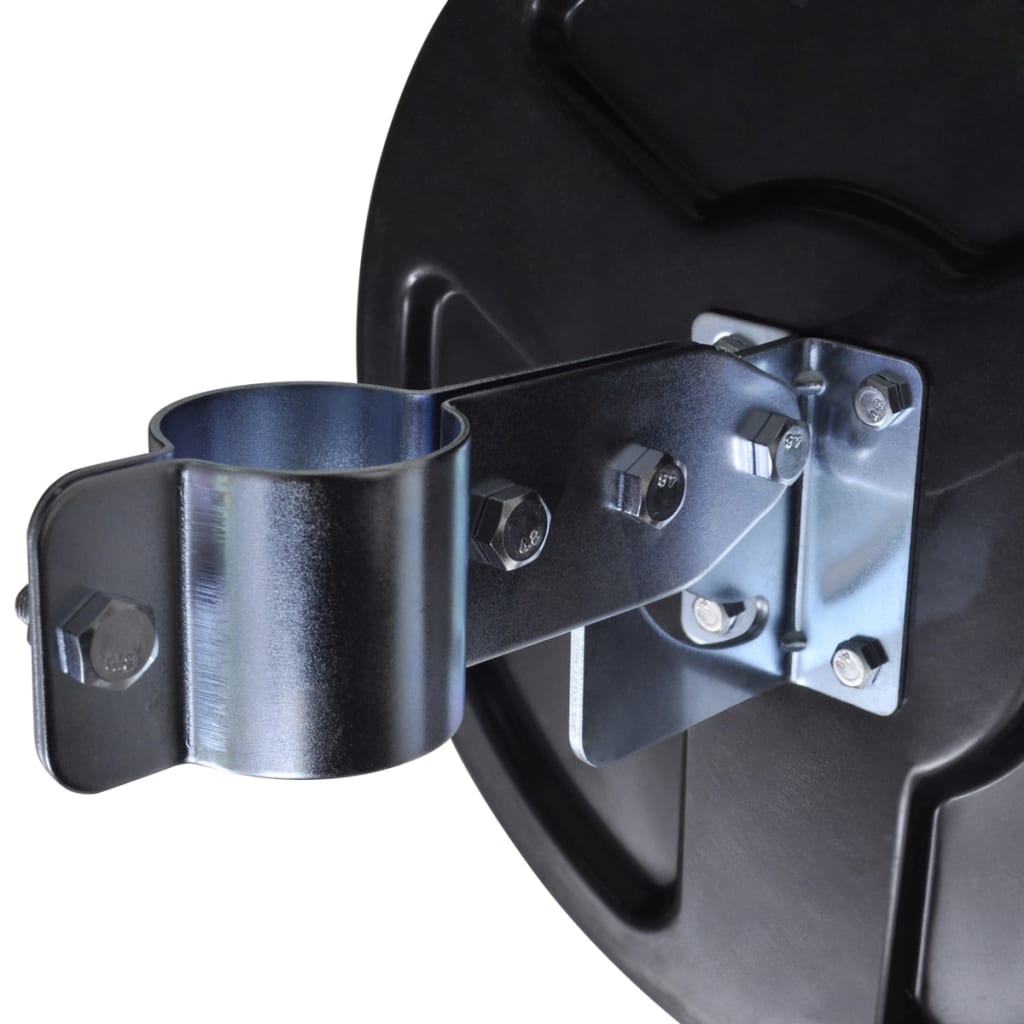 Specchio Traffico Convesso Nero Plastica PC per Esterni 30 cm | homemem39