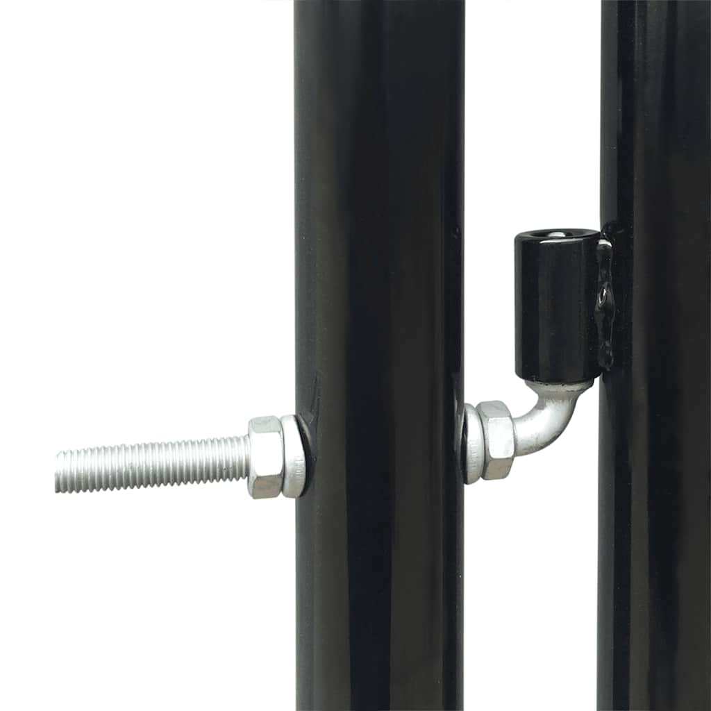 Cancello per Recinzione a una Porta Nero 100x100 cm | homemem39