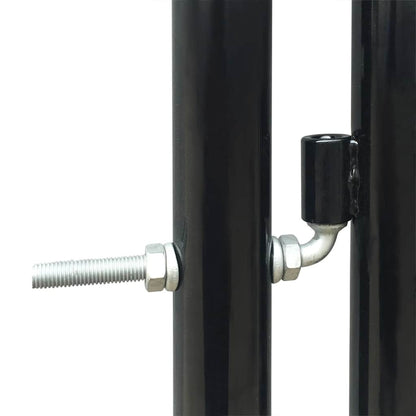 Cancello per Recinzione a una Porta Nero 300x100 cm | homemem39