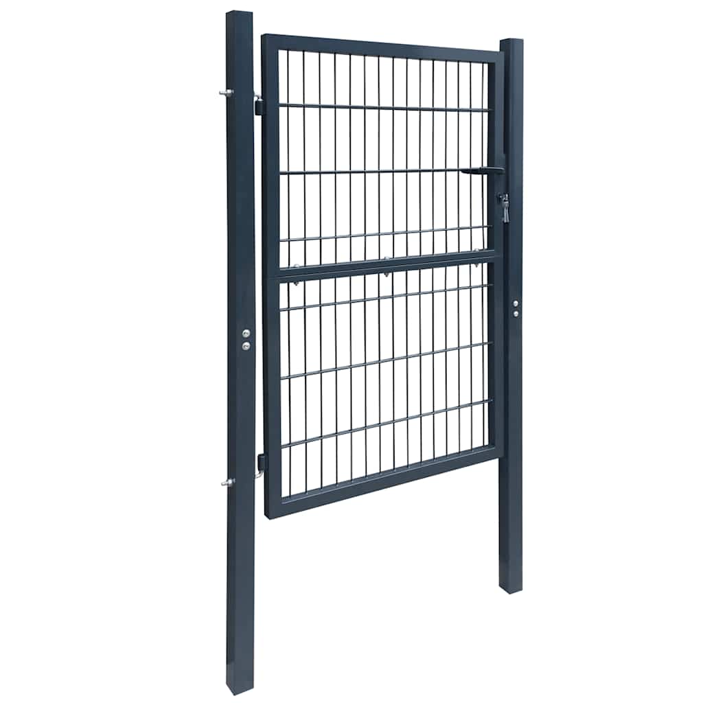 Cancello per Recinzione 2D (Singolo) Grigio Antracite 100x140 cm | homemem39