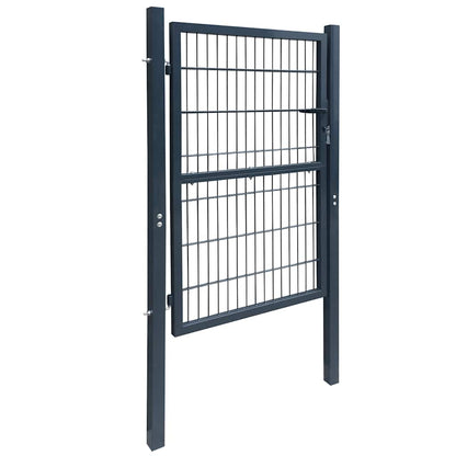 Cancello per Recinzione 2D (Singolo) Grigio Antracite 100x140 cm | homemem39