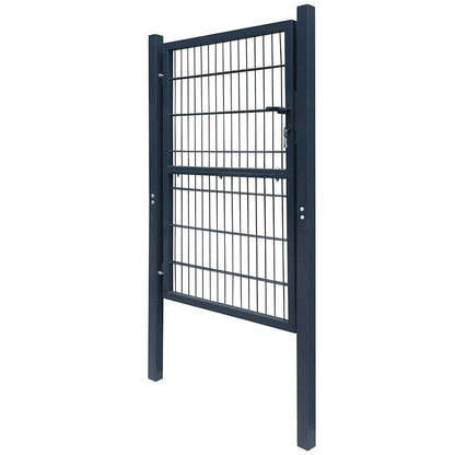 Cancello per Recinzione 2D (Singolo) Grigio Antracite 100x140 cm | homemem39