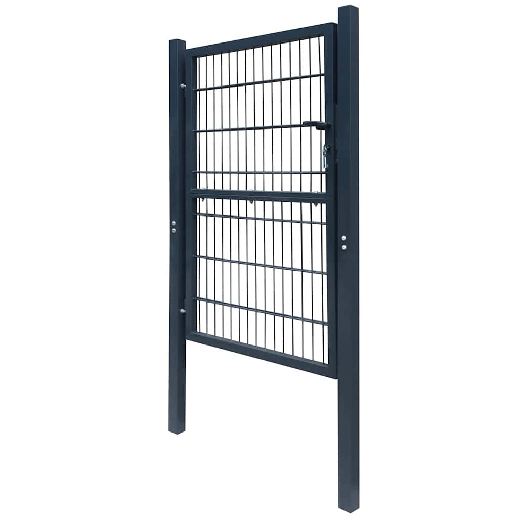 Cancello per Recinzione 2D (Singolo) Grigio Antracite 100x160 cm | homemem39